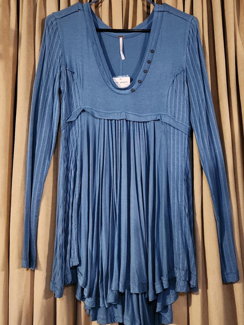 Free People Birdie Henley Top Size Small Nwt